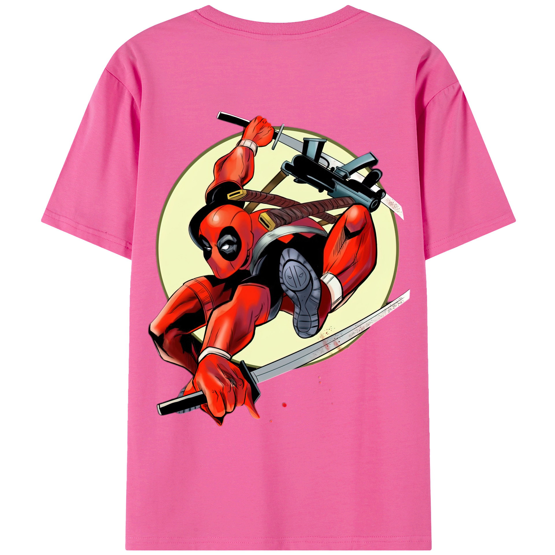 （画像用） Deadpool デッドプール レディース半袖Tシャツ(バックプリント)